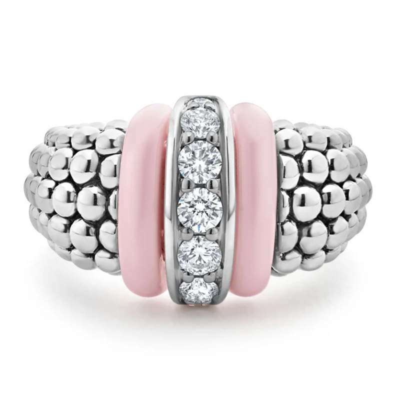 LAGOS Pink Caviar Diamond Ring
