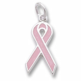 Breast Cancer Awareness Ribbon Charm