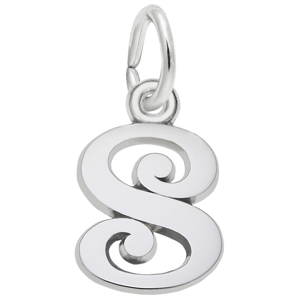 REMBRANDT Curly Initial S Accent Charm