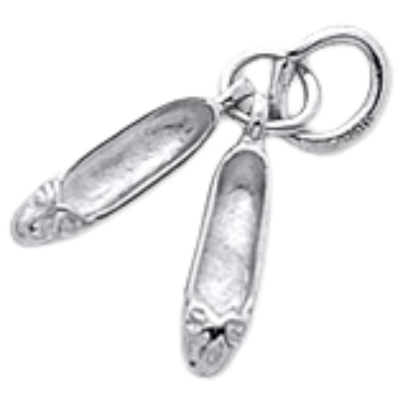 Pair of Ballet Shoes Accent Charm