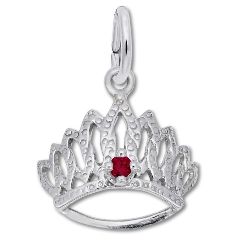 Tiara with January Birthstone Charm