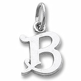 Curly Initial “B” Accent Charm