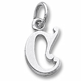 Curly Initial “C” Accent Charm