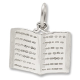 SS Open Book Charm 18.55mm x 13.27mm