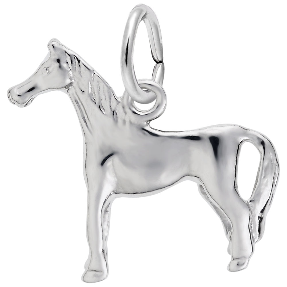 SS Standing Horse Charm 18.92mm x 15.05mm