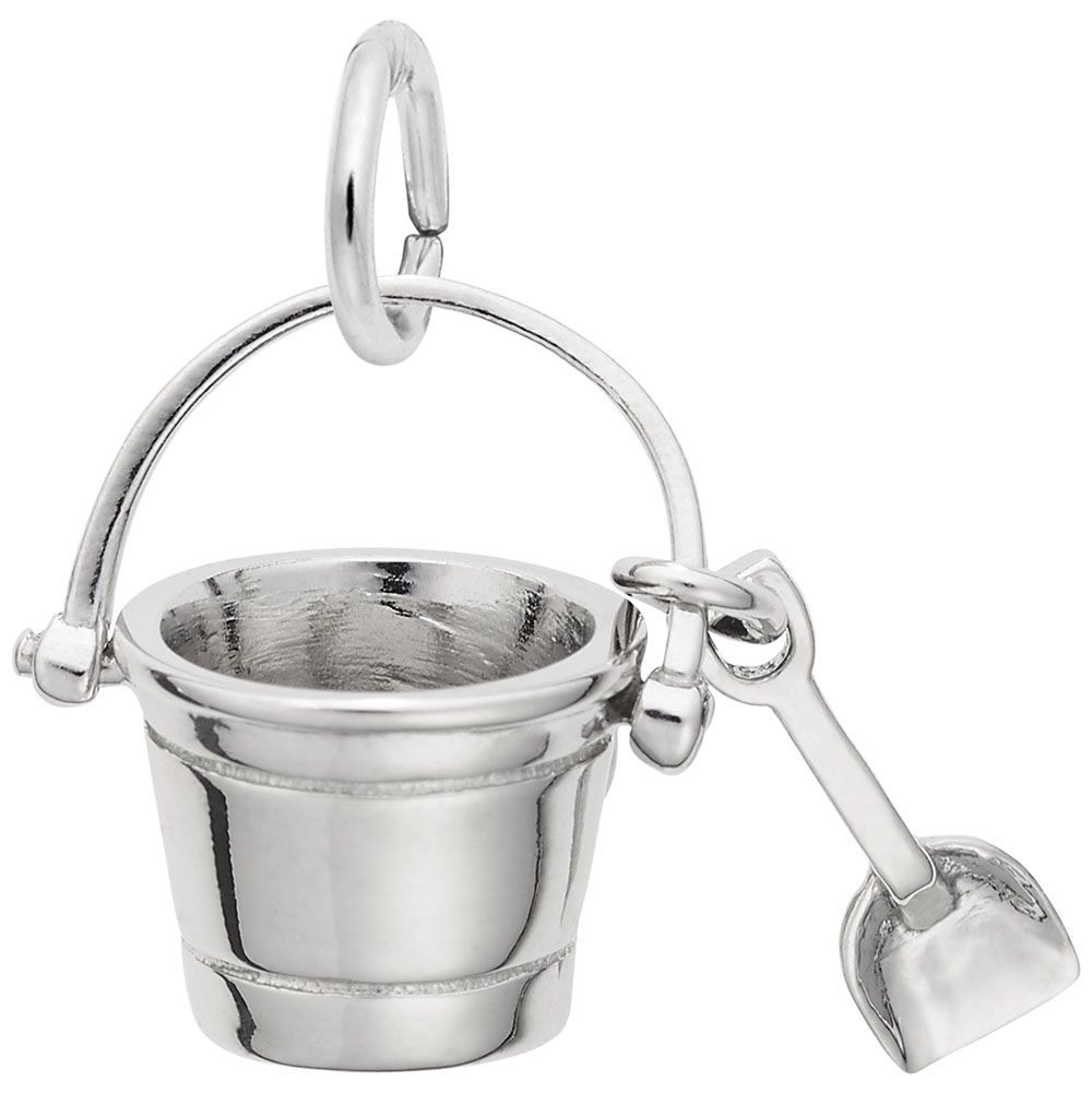 SS Pail & Shovel Charm 12.63mm x 15.35