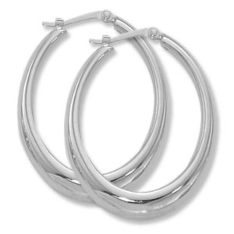 CARLA Oval Hoop Earrings