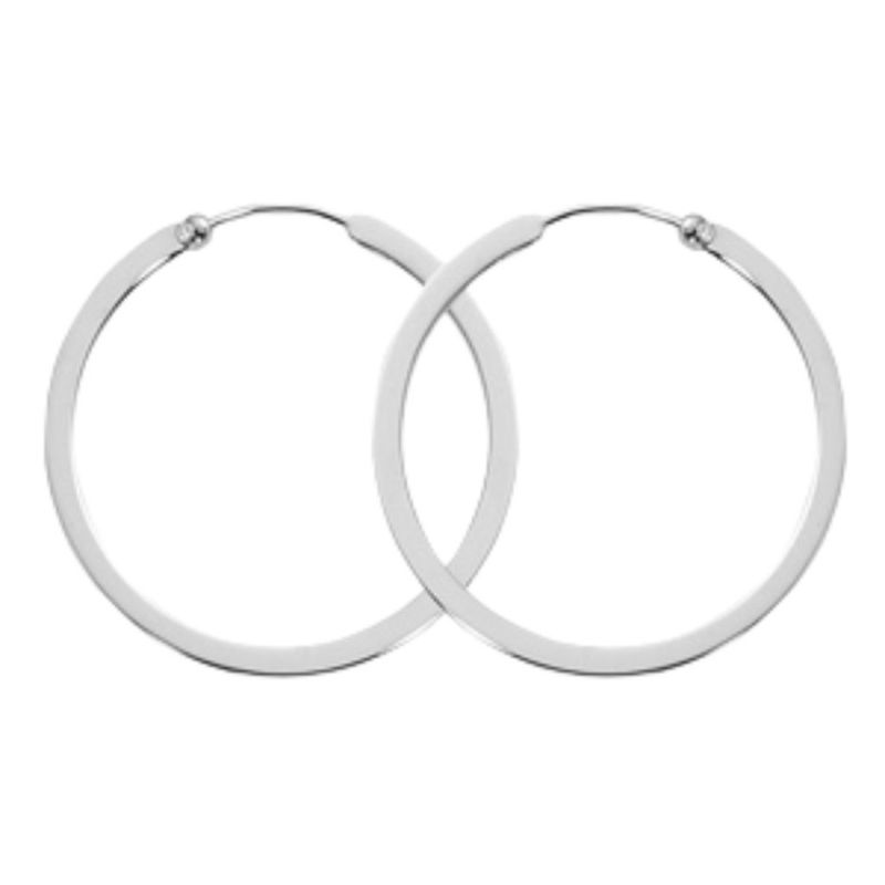 CARLA Flat Hoop Earrings