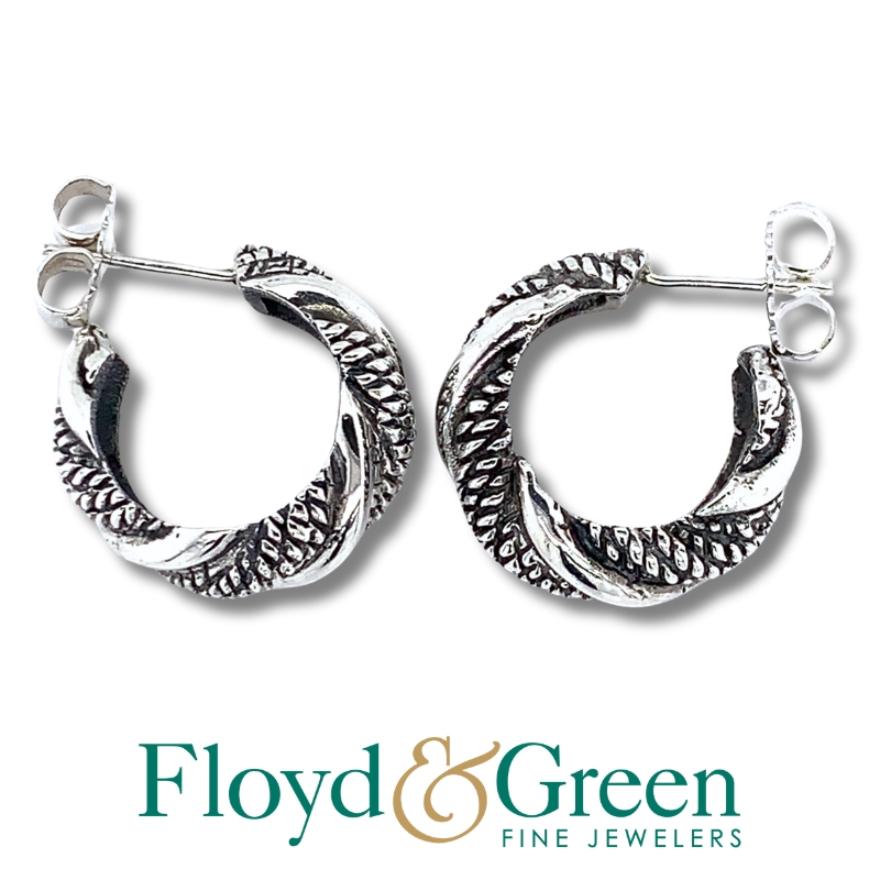 Silver Hoops