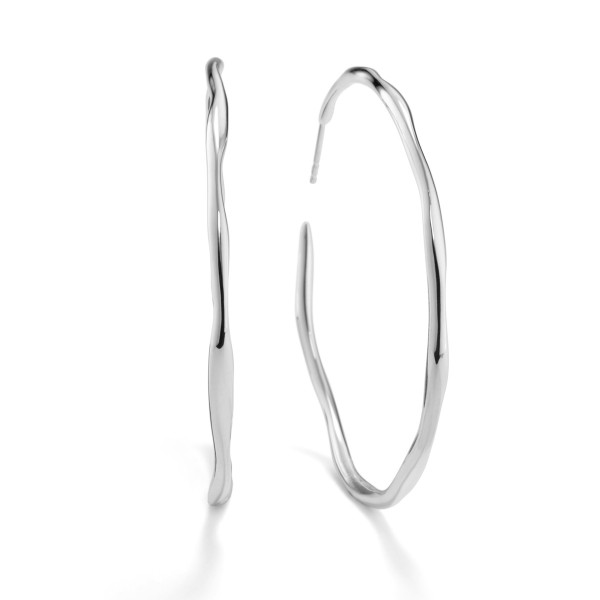 IPPOLITA Classico Thin Squiggle Hoop Earrings