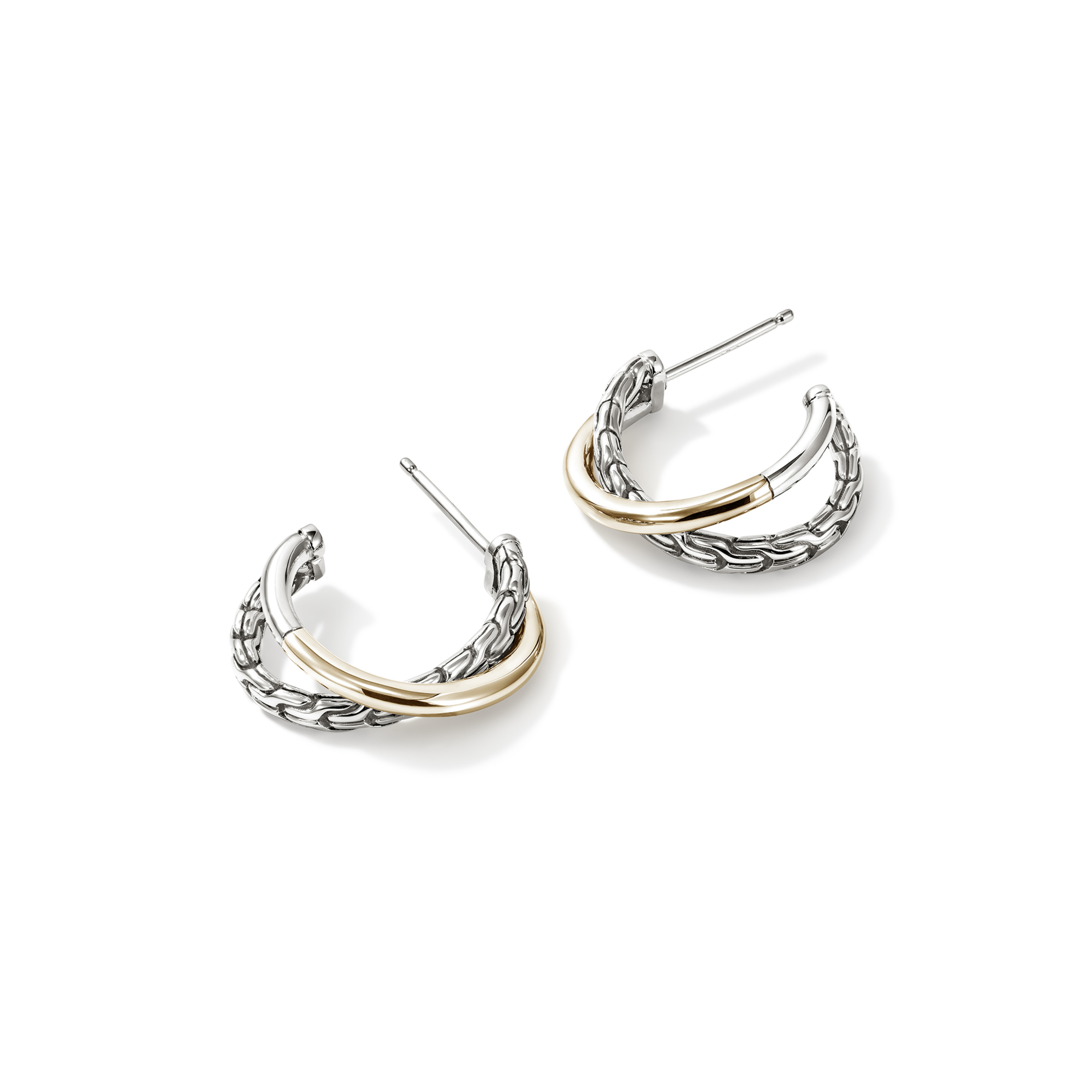 JOHN HARDY Essentials Crossover Hoop Earrings
