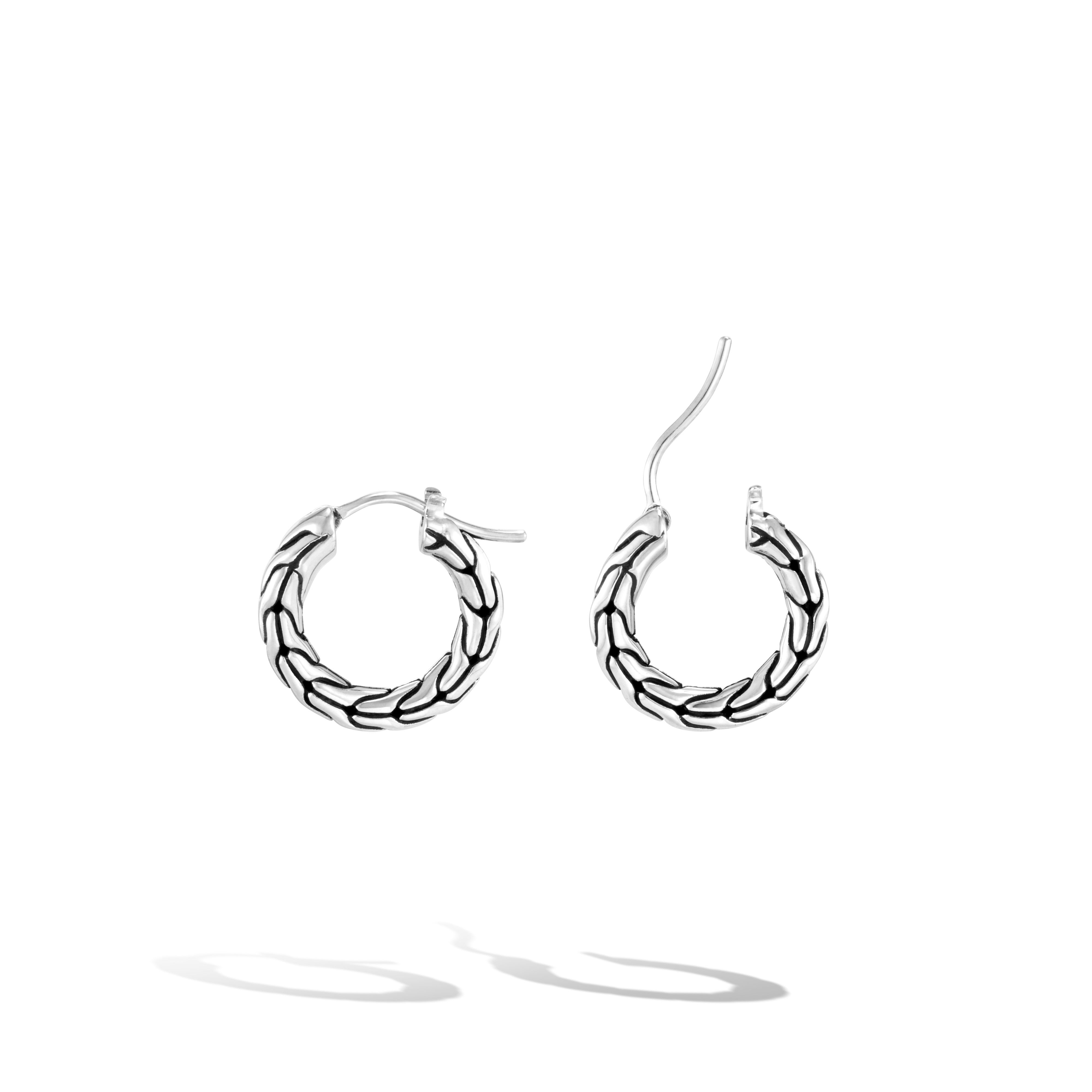 JOHN HARDY Carved Chain Small Hoop Earrings
