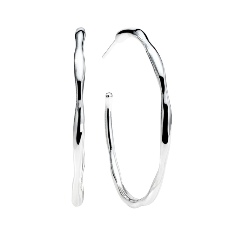 IPPOLITA Classico Thin Squiggle Hoop Earrings
