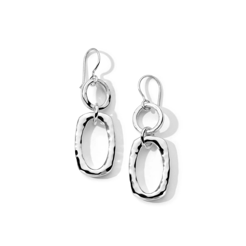 925 Classico Double Circle Doorknocker Drop Earrings