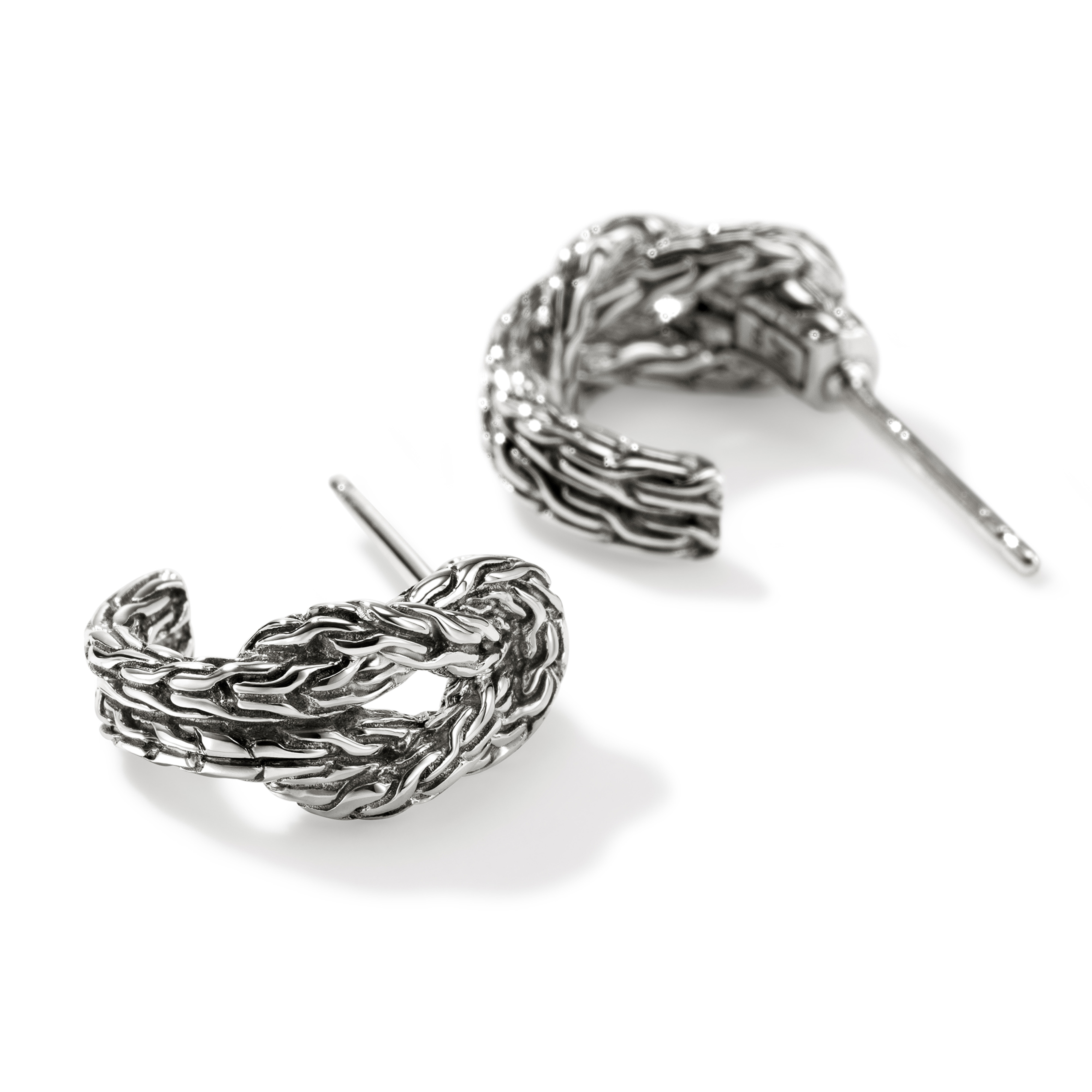 JOHN HARDY Love Knot J-Hoop Earrings