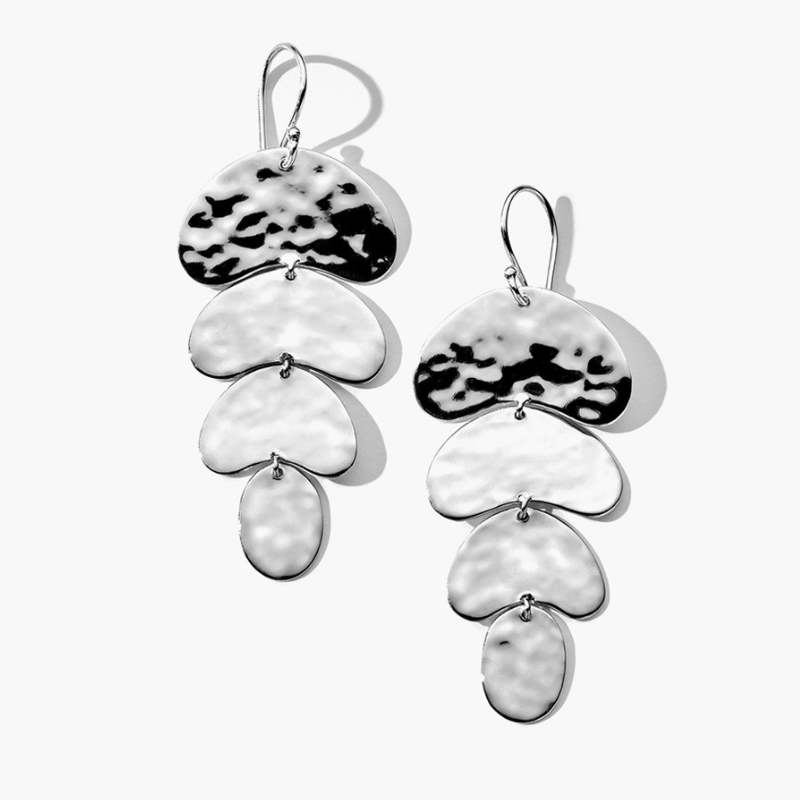 IPPOLITA Crinkle Organic Shape 4-Tier Earrings