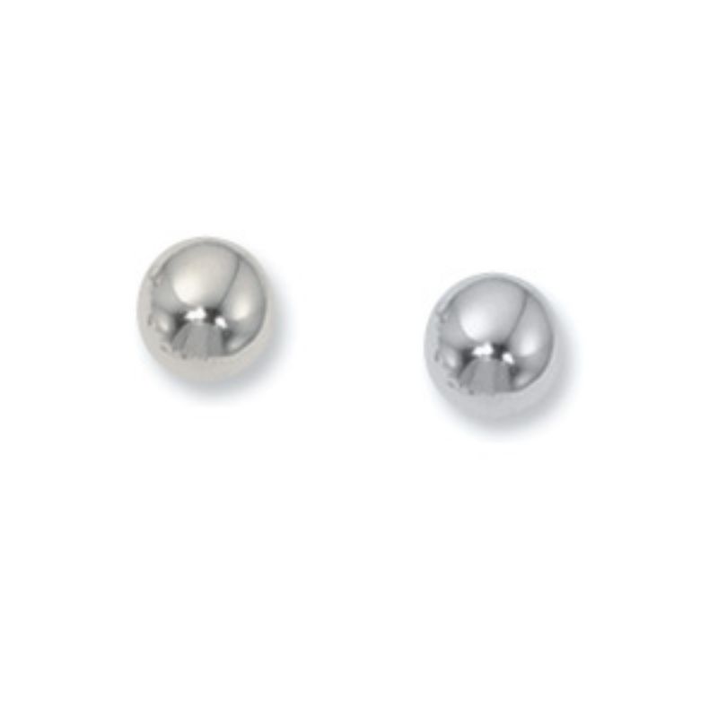 CARLA Silver 4MM Ball Studs – Timeless Style, USA-Made