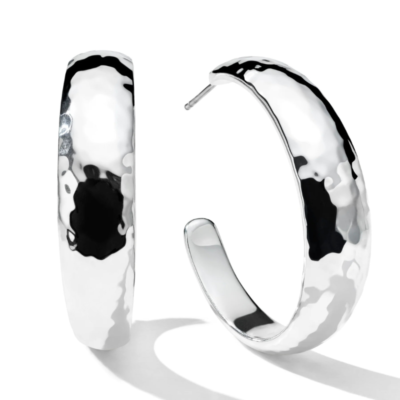 IPPOLITA Classico Hammered Hoop Earrings
