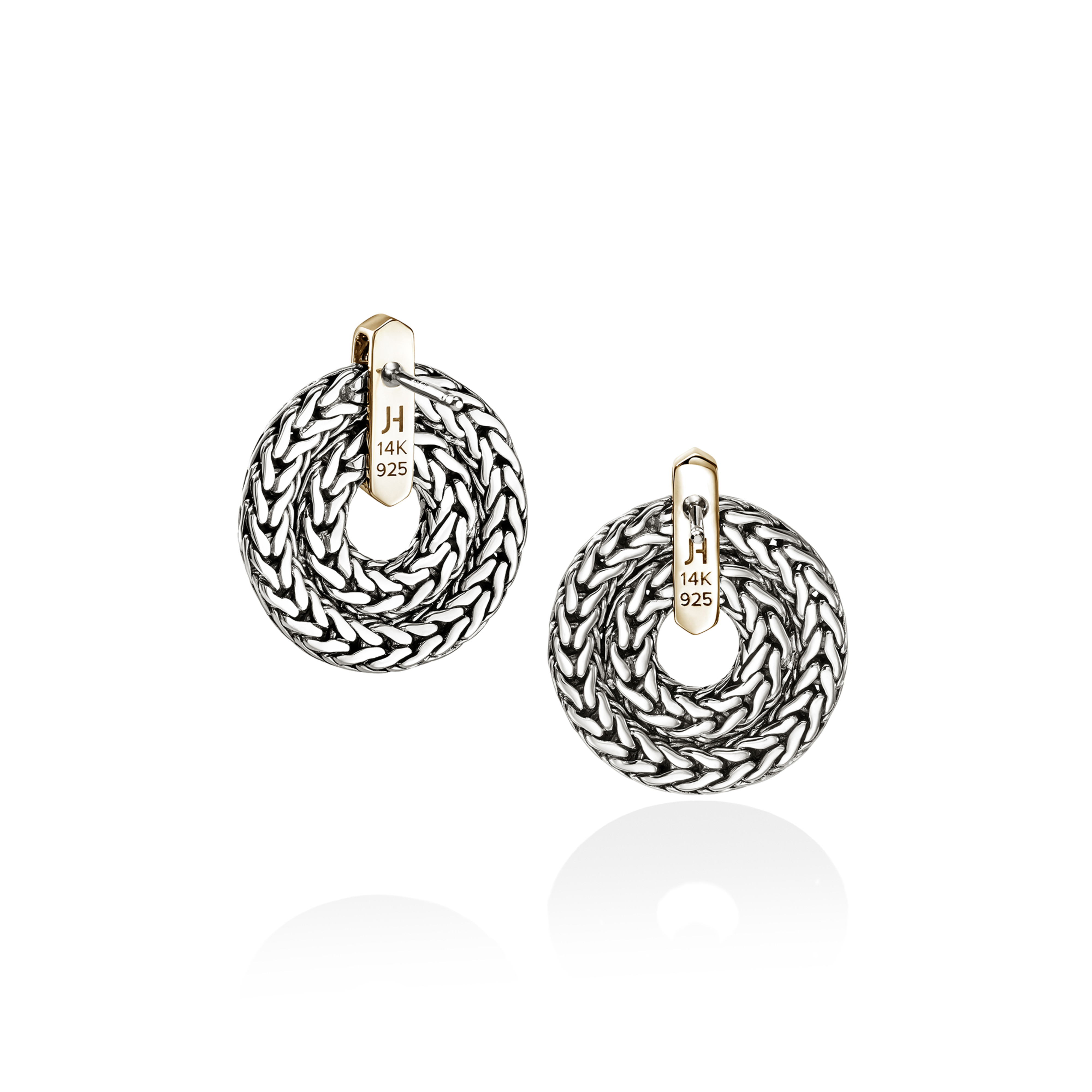 JOHN HARDY Icon Link Two Tone Earrings