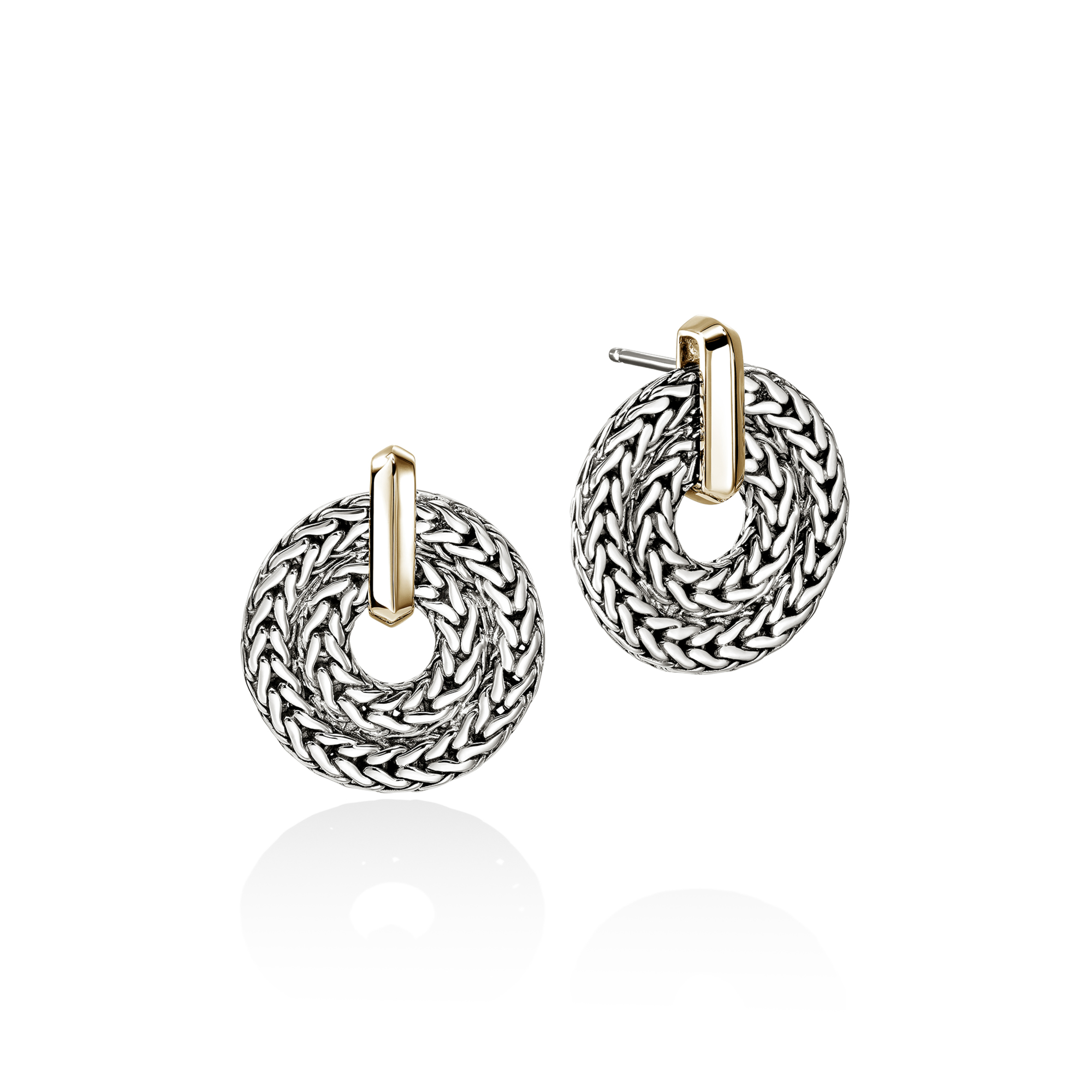 JOHN HARDY Icon Link Two Tone Earrings