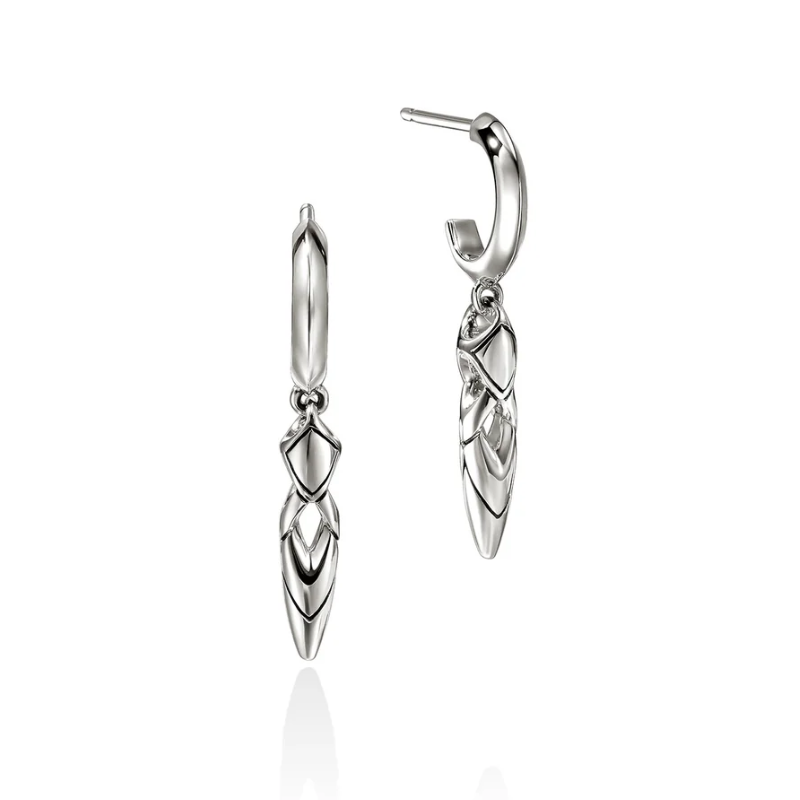 SS Naga SIlver Drop Earrings