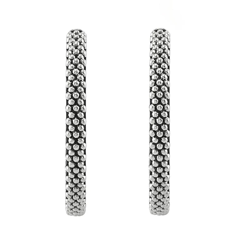 LAGOS Caviar Beaded Hoop Earrings
