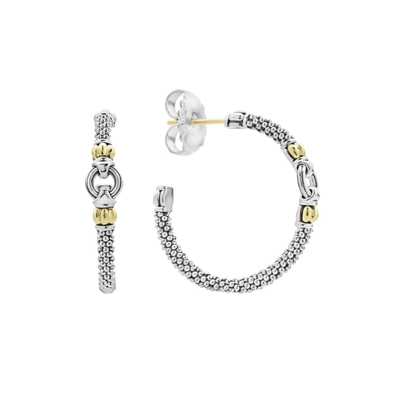 LAGOS Signature Caviar Hoop Earrings