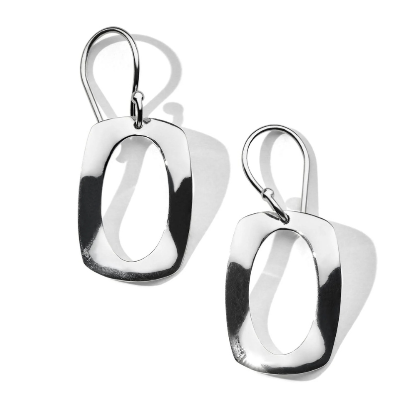 IPPOLITA Classico Rounded Rectangle Wavy Earrings