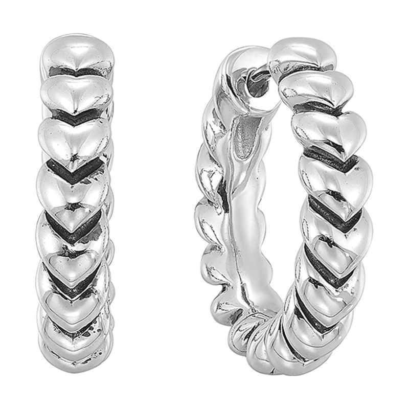Heart Hoop Earrings