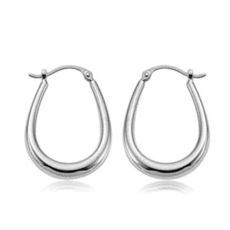 CARLA U Shaped Hoop Earrings