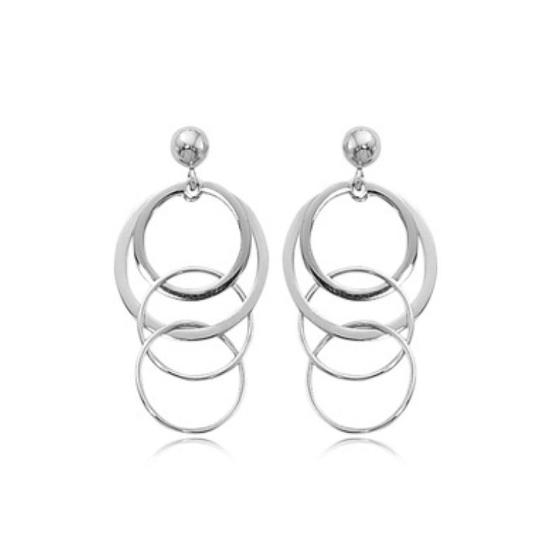 CARLA Multi Circle Drop Earrings