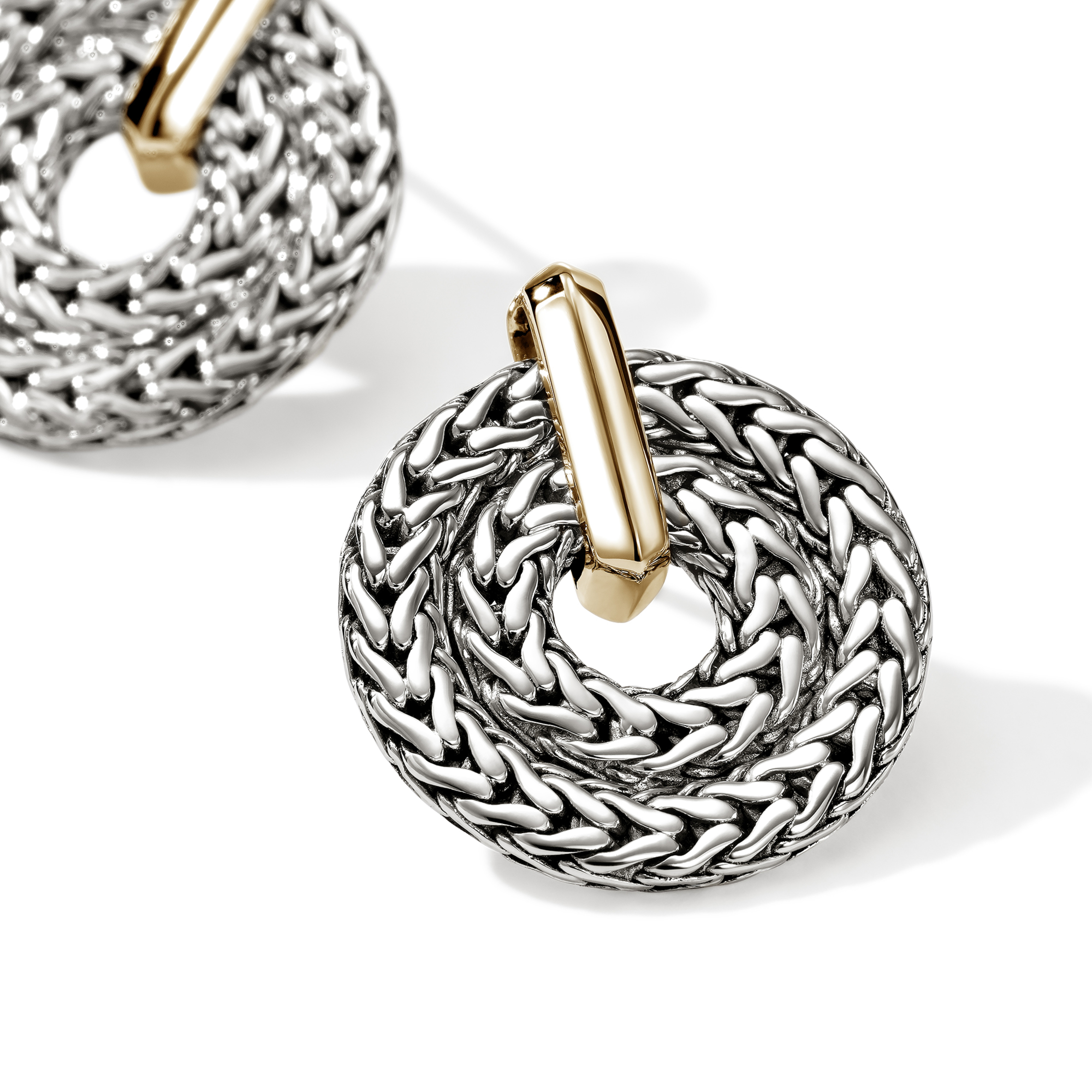 JOHN HARDY Icon Link Two Tone Earrings