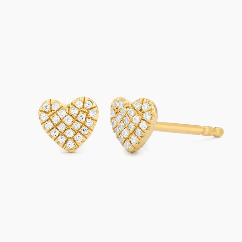 ELLA STEIN Heart Stud Earrings