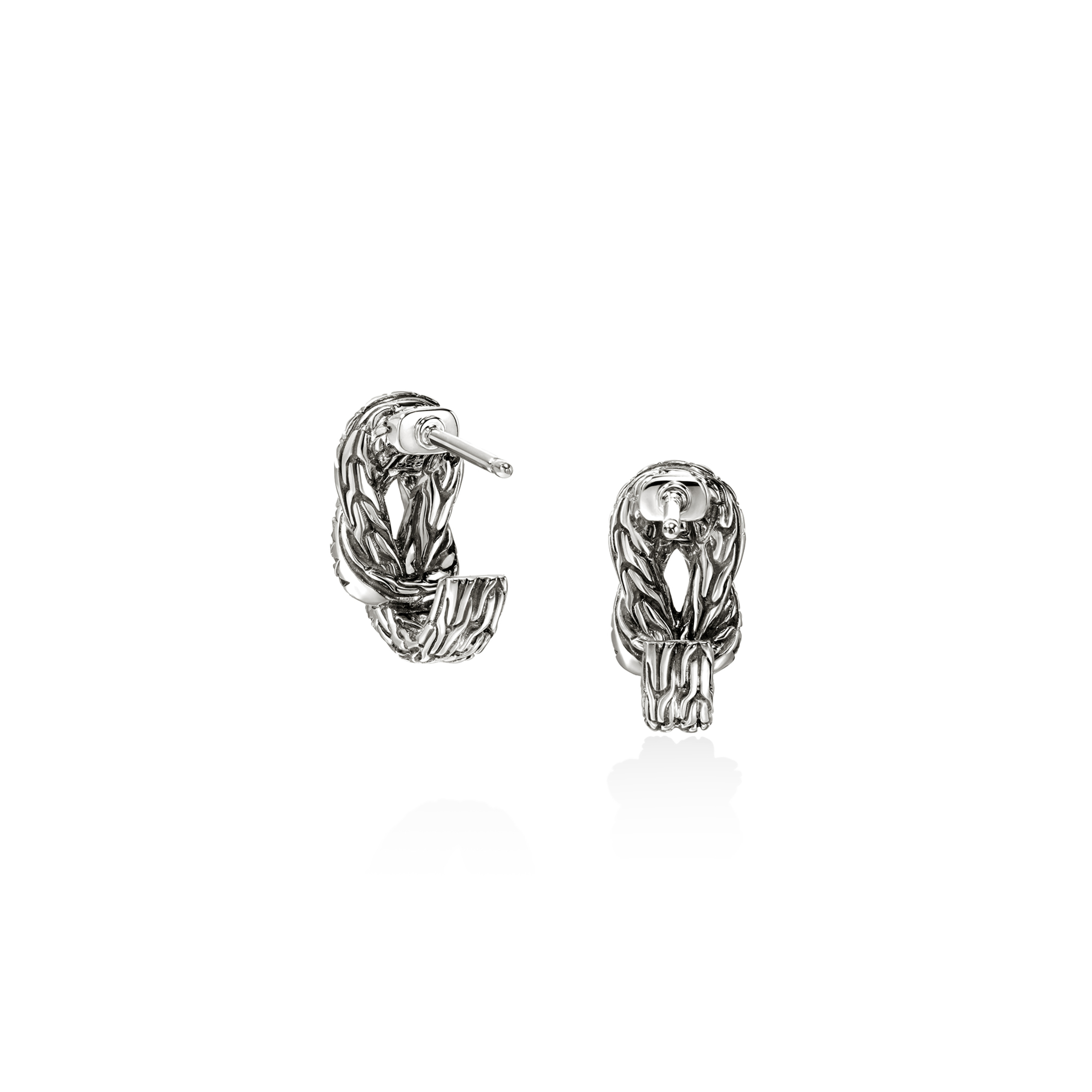 JOHN HARDY Love Knot Diamond Pave Earrings