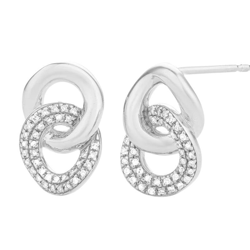 ELLA STEIN Entwined Discs Stud Earrings