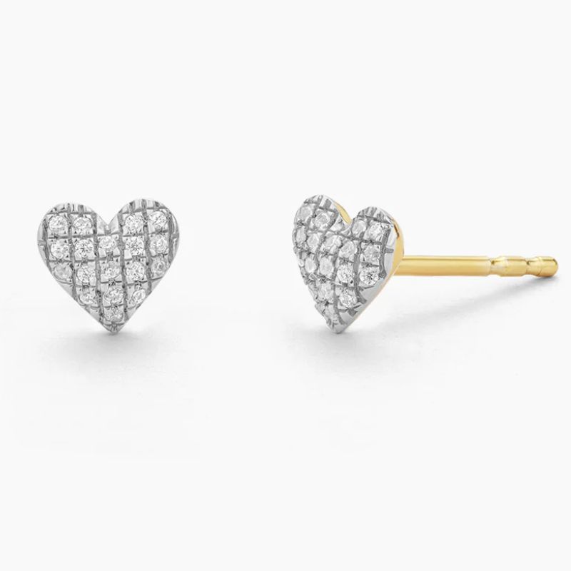 ELLA STEIN Mini Heart Stud Earrings