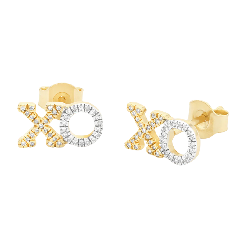 SS/YGP XO Stud Earrings