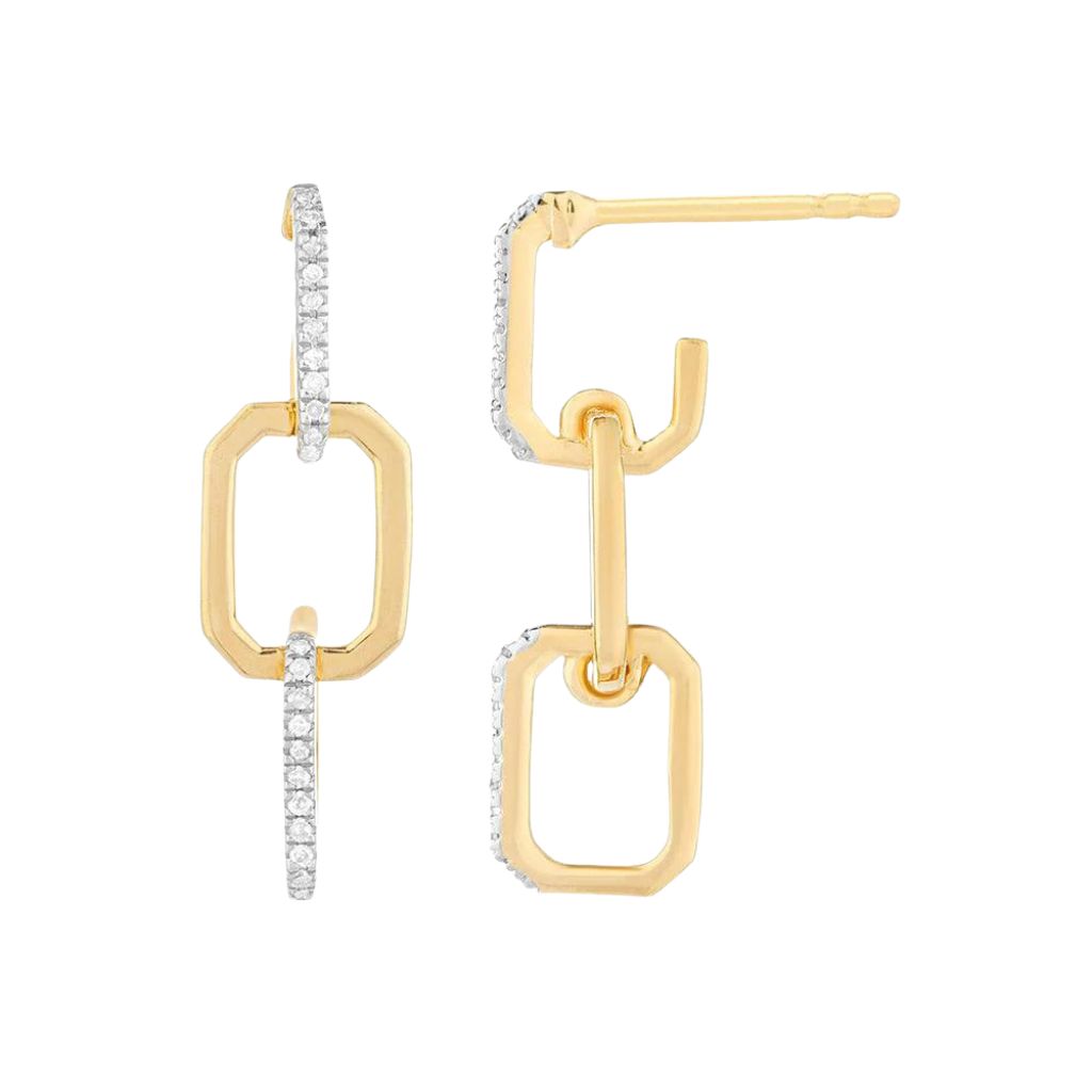 ELLA STEIN Trio Link Drop Earrings