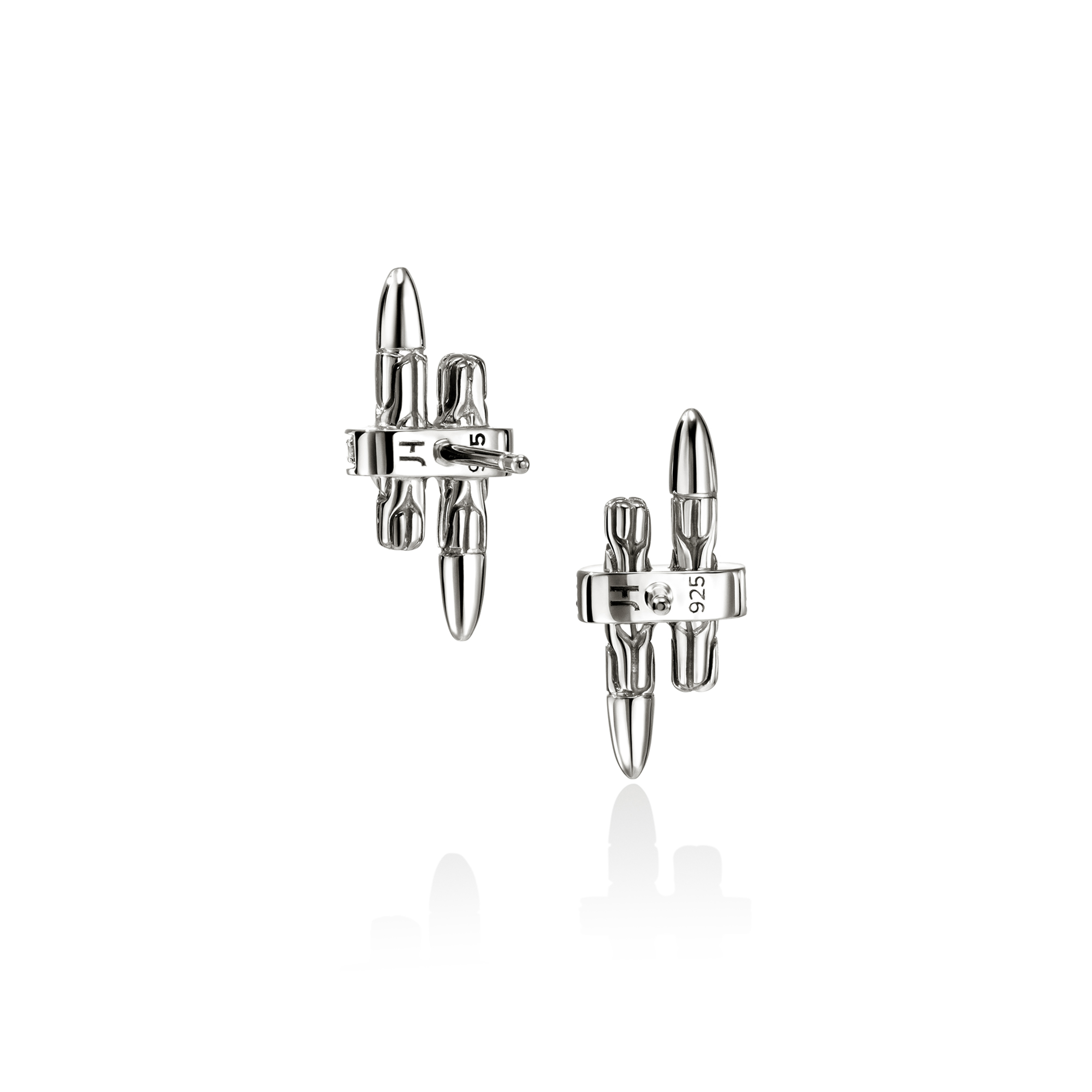 JOHN HARDY Spear Diamond Station Stud Earrings