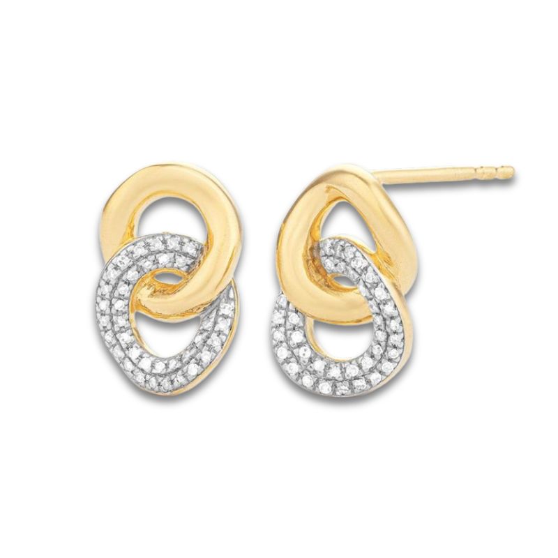 ELLA STEIN Entwined Discs Stud Earrings