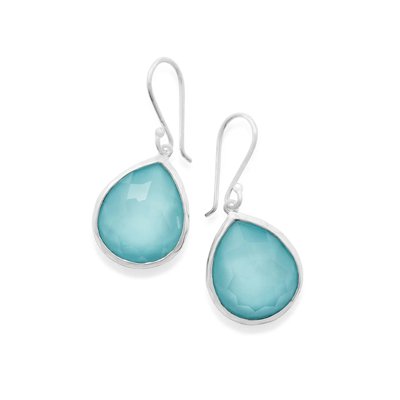 Lucente 925 Rock Candy® Teardrop Earrings in Dyed Blue Jade