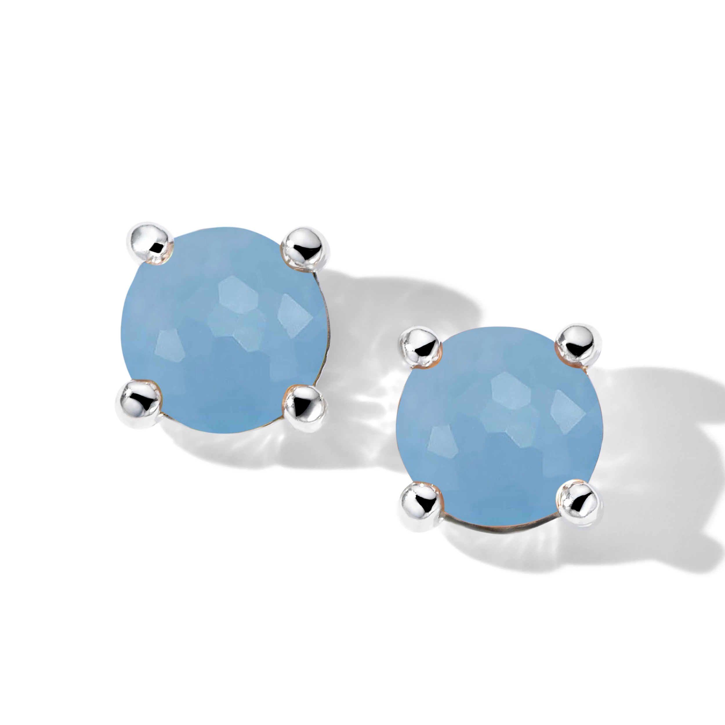 Lucente 925 Rock Candy® Mini Stud Earrings in Dyed Blue Jade