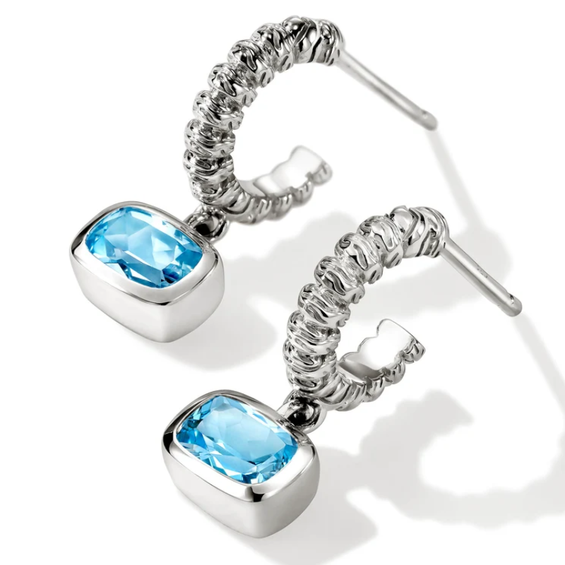 John Hardy Heishi Gem Earrings