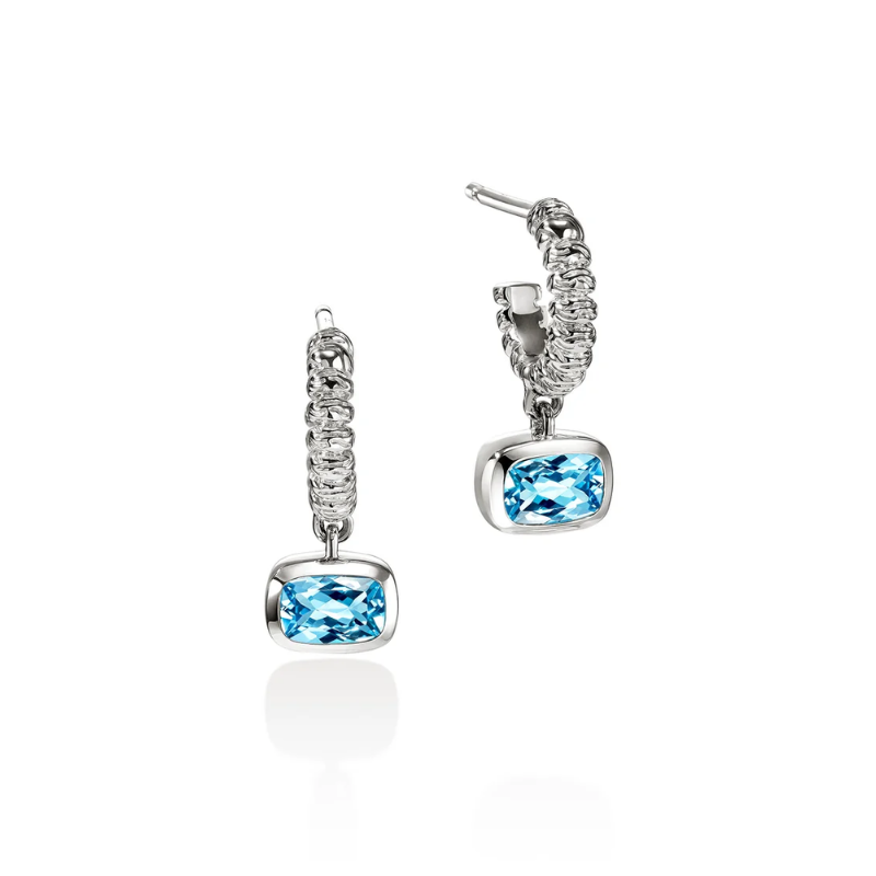 John Hardy Heishi Gem Earrings