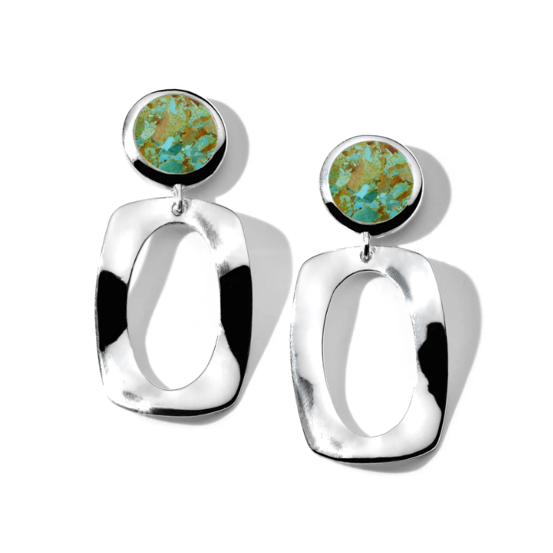 Ippolita Small Dot and Frame Post Earrings