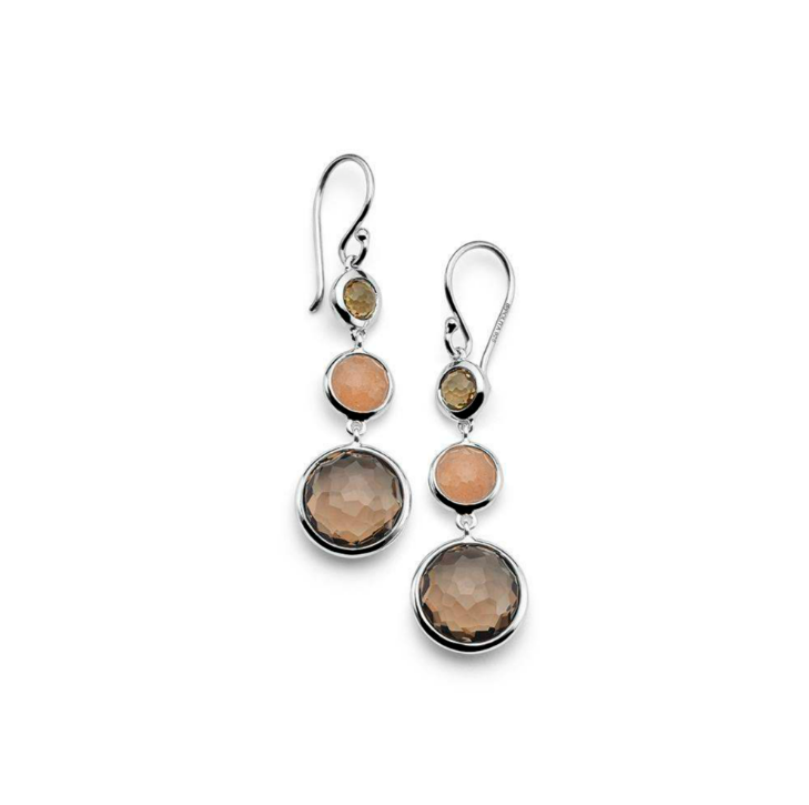 925 Lollipop® Lollitini 3-Stone Drop Earrings in Amaretti
