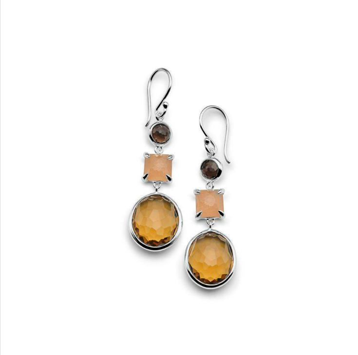 925 Rock Candy® 3-Stone Drop Earring in Amaretti
