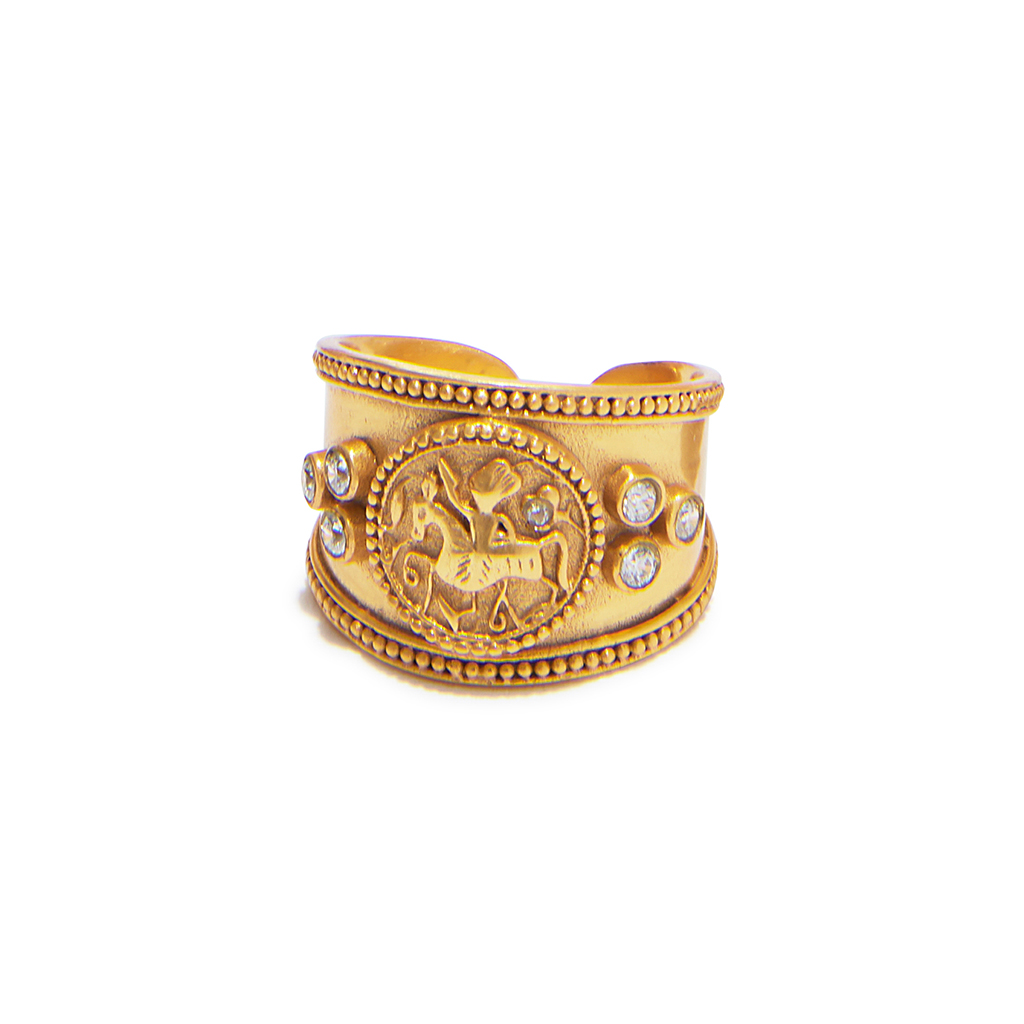 JULIE VOS: COIN CREST RING