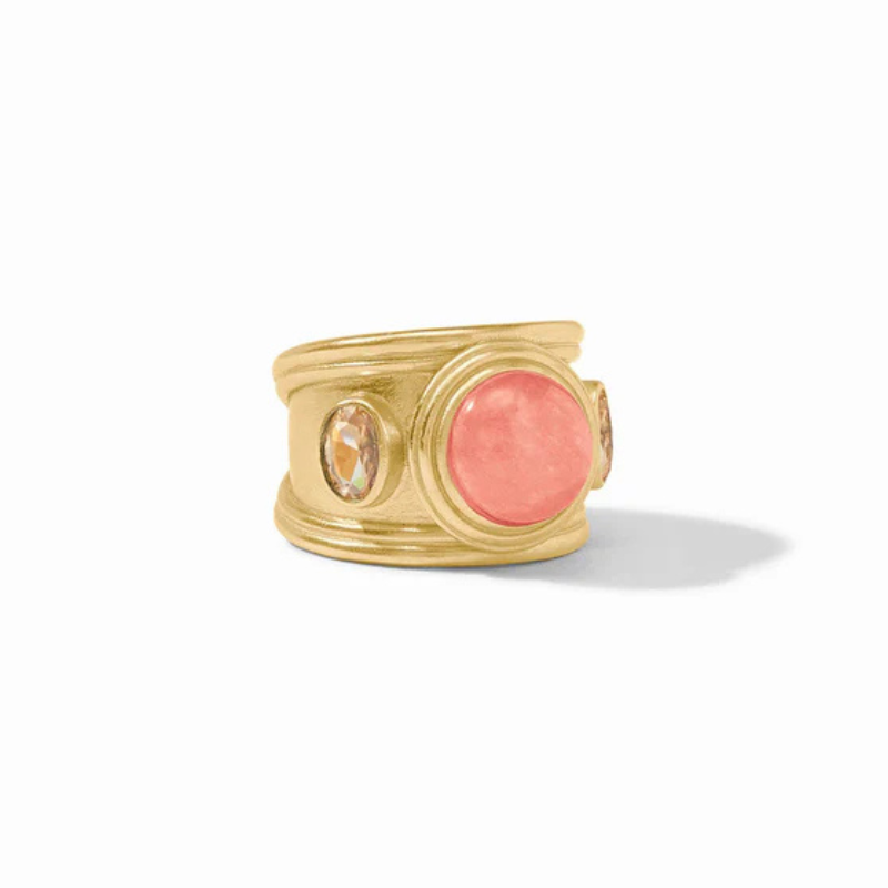 Portofino Stone Ring in Melon Jade
