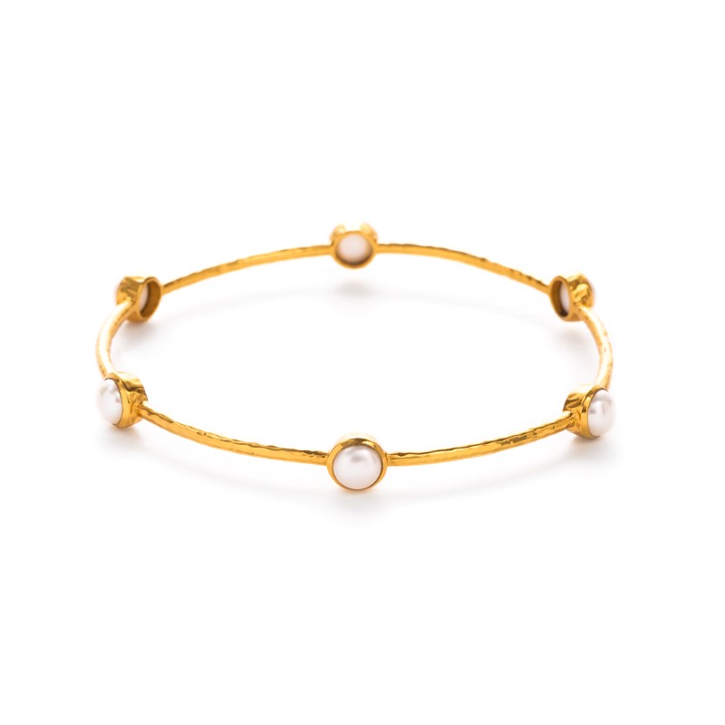 JULIE VOS Milano Luxe Pearl Bangle